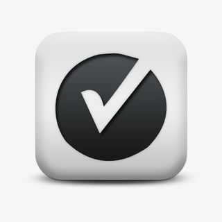 磨砂白广场图标符号形状对号固体免抠