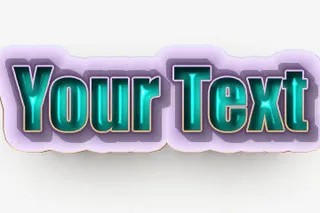 超酷的3D立体字免抠