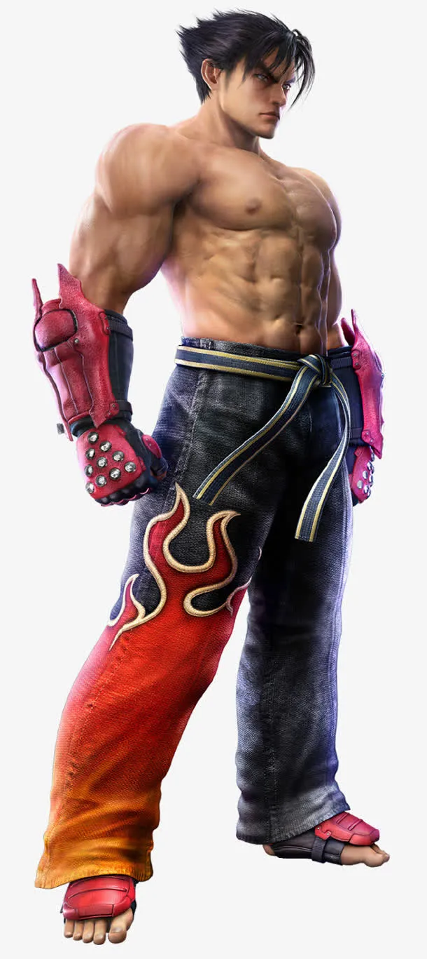 强壮拳击手手绘免抠