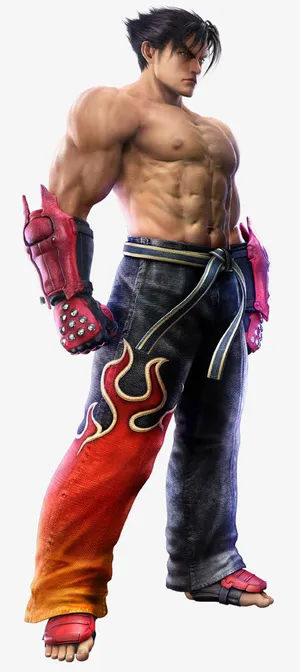 强壮拳击手手绘免抠