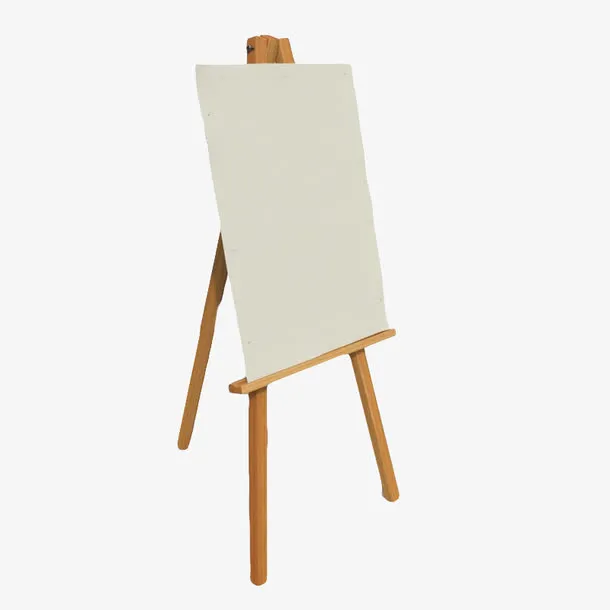 白色画纸油画架子免抠
