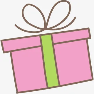 可爱卡通礼盒免抠