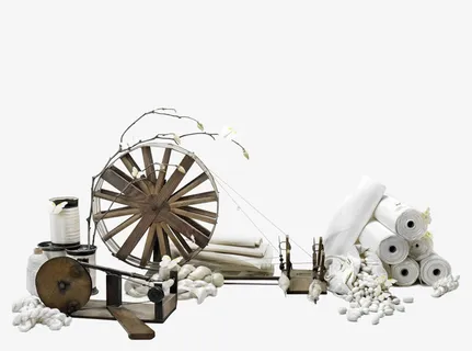 纺织纺车织布免抠