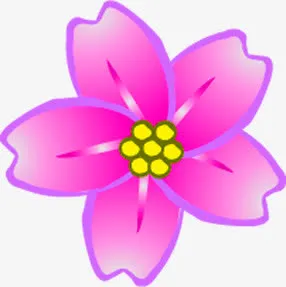唯美春天手绘花朵免抠