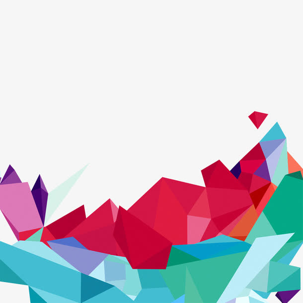 炫彩科技不规则几何图形背景