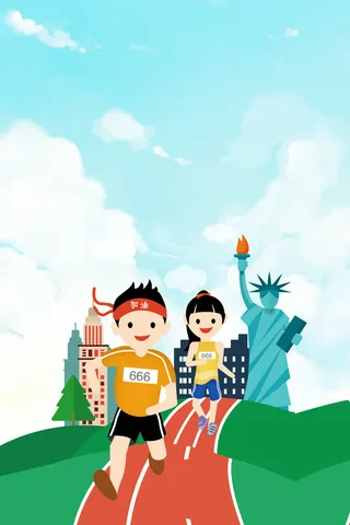 运动会海报背景素材高清