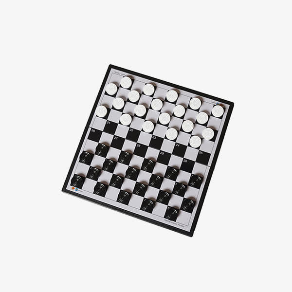 磁性国际跳棋折叠棋盘免抠