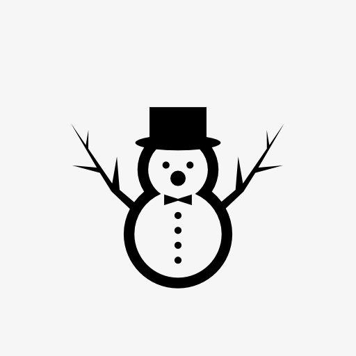 冬日可爱雪人 icon免抠
