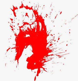 红色水墨喷溅装饰免抠