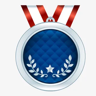 深蓝圆形促销标签免抠