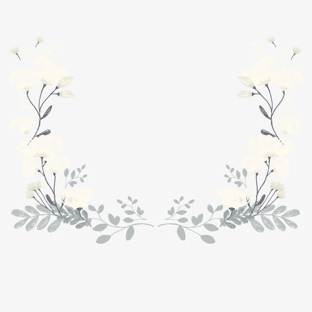 清新情人节矢量花边边框素材免抠