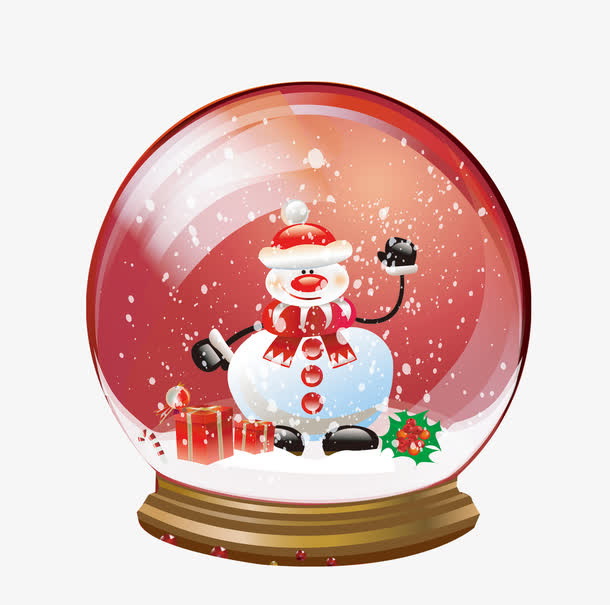 红色水晶球免抠