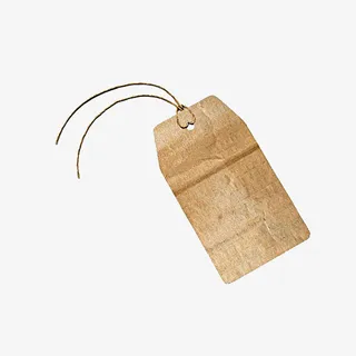 牛皮纸标签免抠