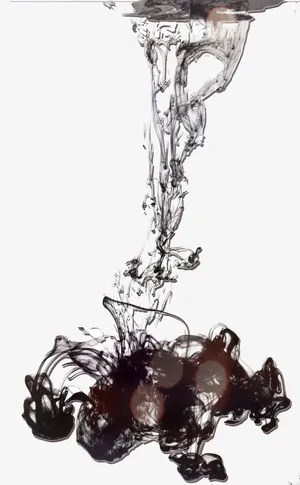 水中的墨滴免抠