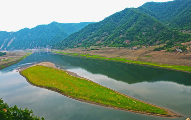 绿江风景区免抠