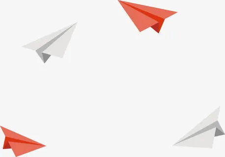 童年纸飞机免抠