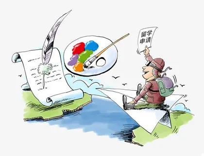 卡通漫画留学免抠 卡通漫画留学免抠