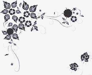 手绘叶子边框免抠