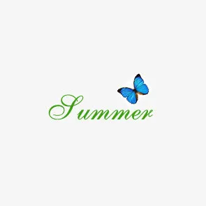 summer艺术字免抠