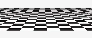 黑白格子地板免抠