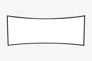 白色曲面电视免抠