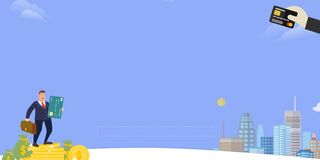 投资理财金融企业海报背景高清