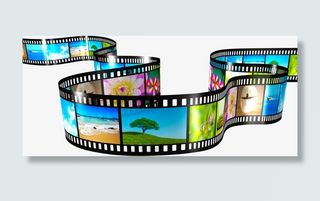 卡通可爱春天胶卷彩色免抠