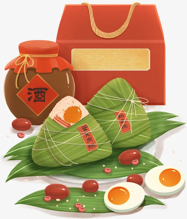 端午节粽子美食免抠