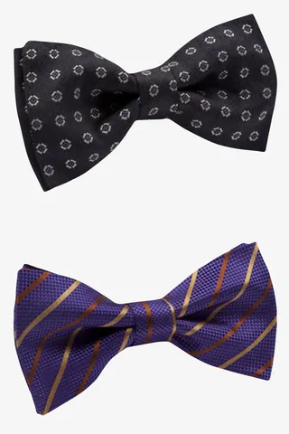 黑色高贵白色圆点西装领结实物免抠