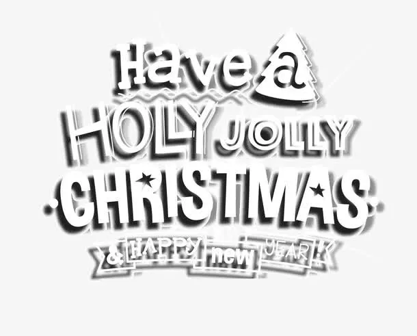 模糊雪原林海圣诞贺卡矢量素材免抠