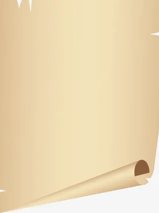 精美卷轴纸张免抠