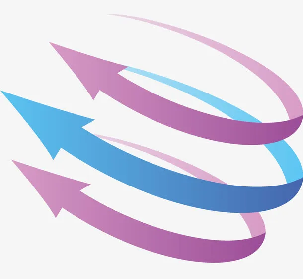 动感螺旋箭头免抠