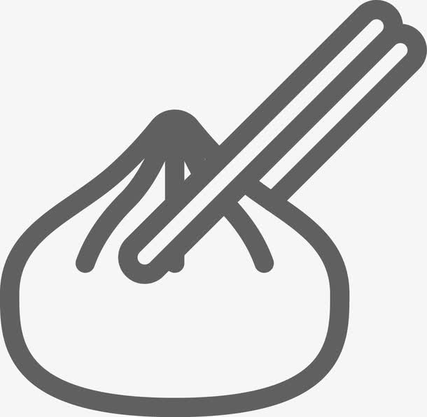 筷子夹起包子免抠