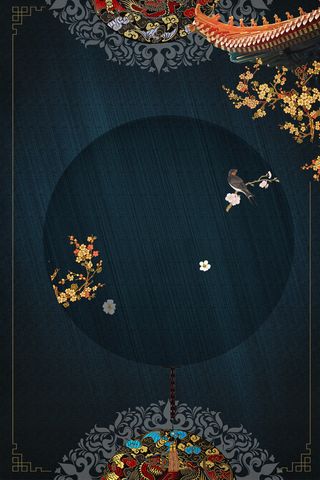 中国风复古传统刺绣文化海报高清另类其他背景