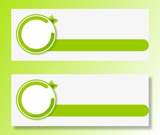 ppt元素之绿色清新标签免抠装饰其他装饰图案元素