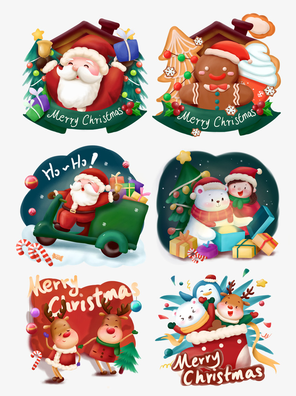 圣诞节老人姜饼人免抠