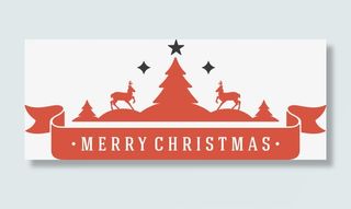 圣诞节简约装饰免抠