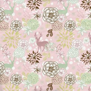 圣诞节花纹背景免抠