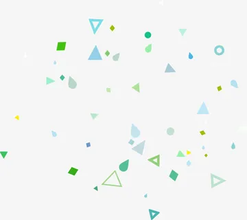几何图形漂浮免抠