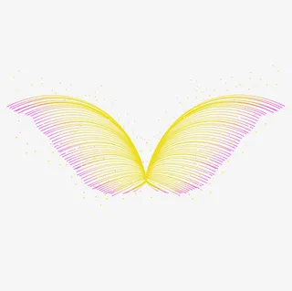 插画动感翅膀免抠漂浮其他元素