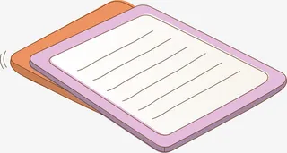 卡通作业本免抠