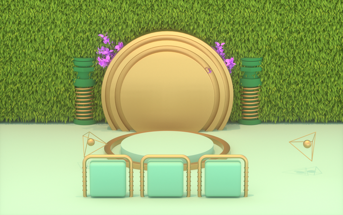 国潮，背景，C4D，电商高清