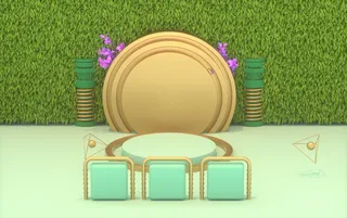 国潮，背景，C4D，电商高清