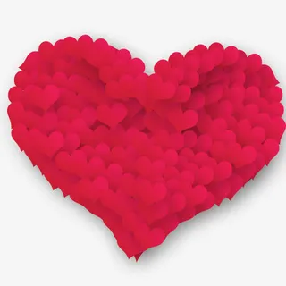 玫瑰心形免抠节日妇女节元素