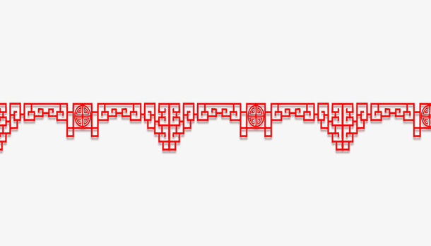 中国古风房屋边框免抠