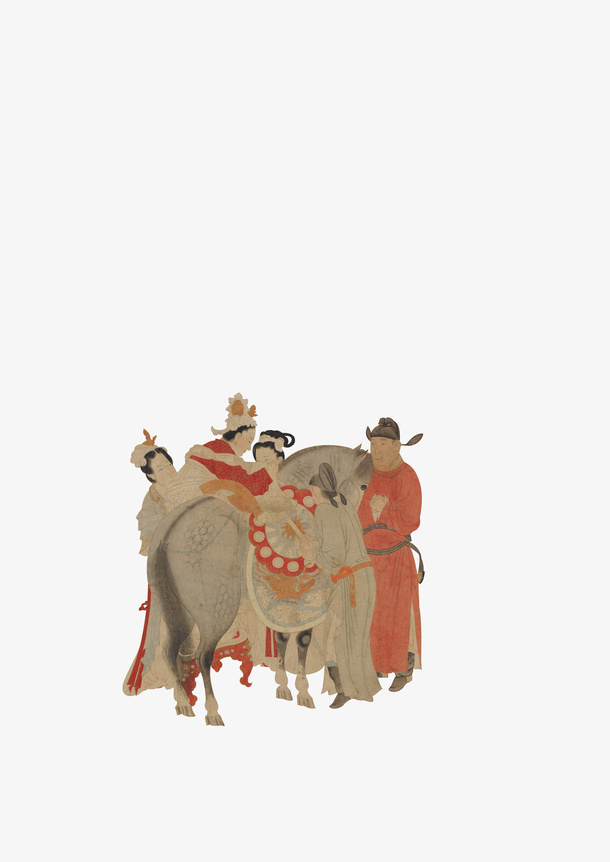 杨贵妃上马图免抠