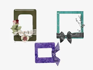 剪贴风边框免抠