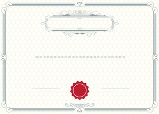 清淡背景证书欧式花边边框素材高清