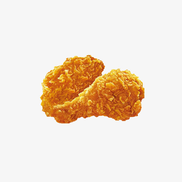 产品实物金黄色土鸡美味炸翅免抠