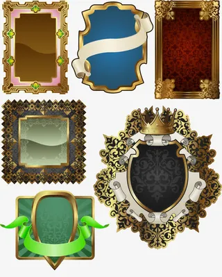 矢量欧式花纹免抠